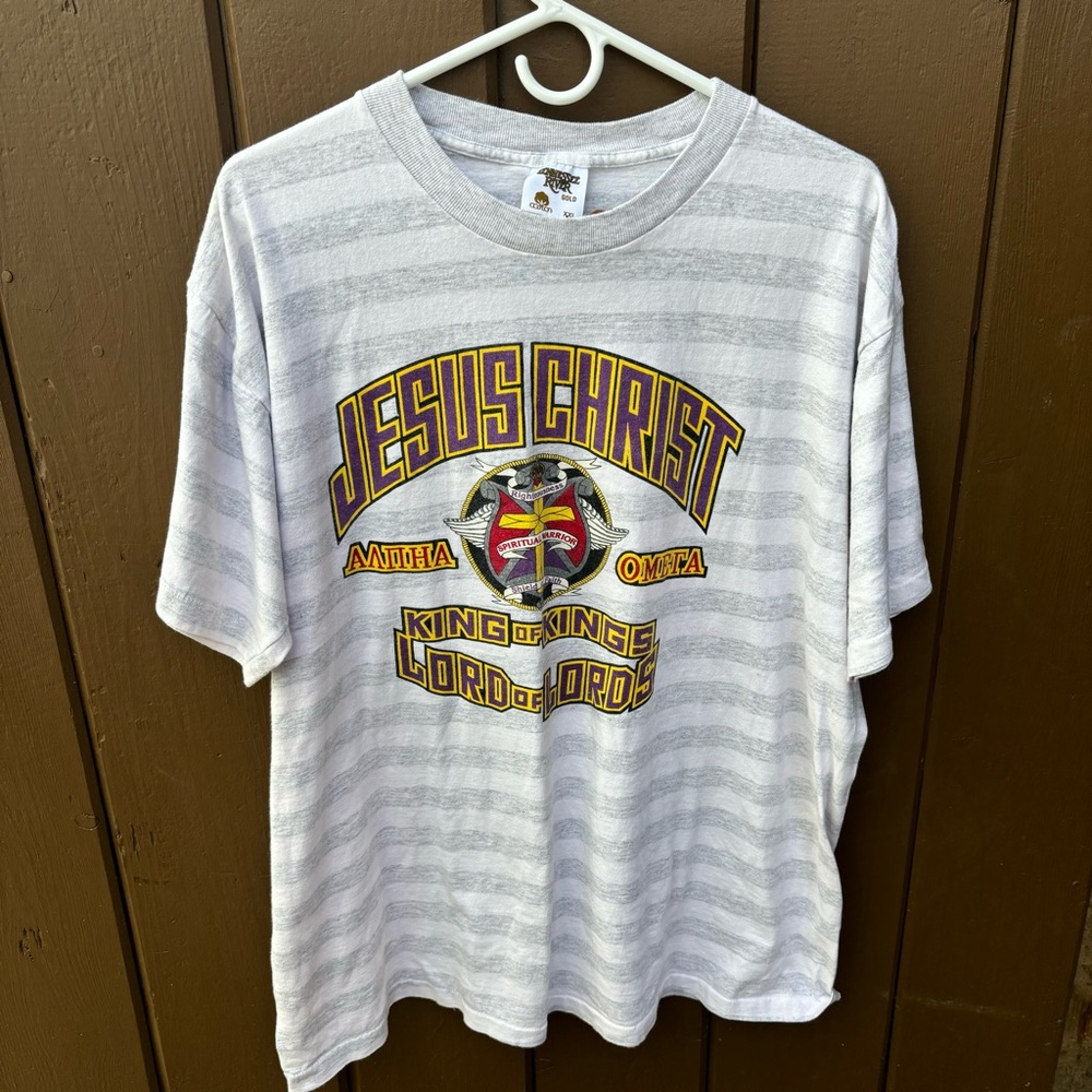 Vintage USA Jesus Christ King T Shirt Single Stitch  Men’s XXL